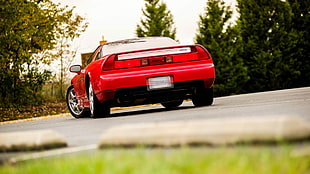 red coupe, car, Japanese cars, Acura NSX, JDM