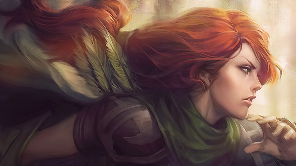 DOTA Windrunner digital wallpaper HD wallpaper