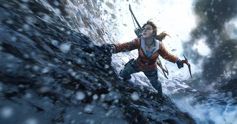 rise of the tomb raider game illustration HD wallpaper