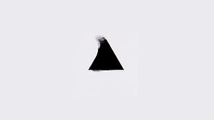 minimalism, triangle, geometry, white background HD wallpaper