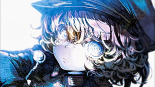 pink curly hair female anime character digital wallpaper, Youjo Senki, Tanya Degurechaff