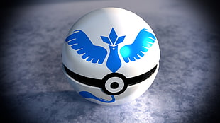 closeup photo of a Pokemon Mystic pokeball