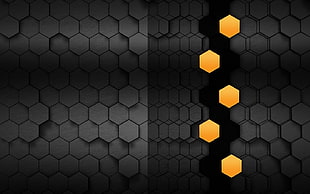 grid, hexagon, honeycombs HD wallpaper