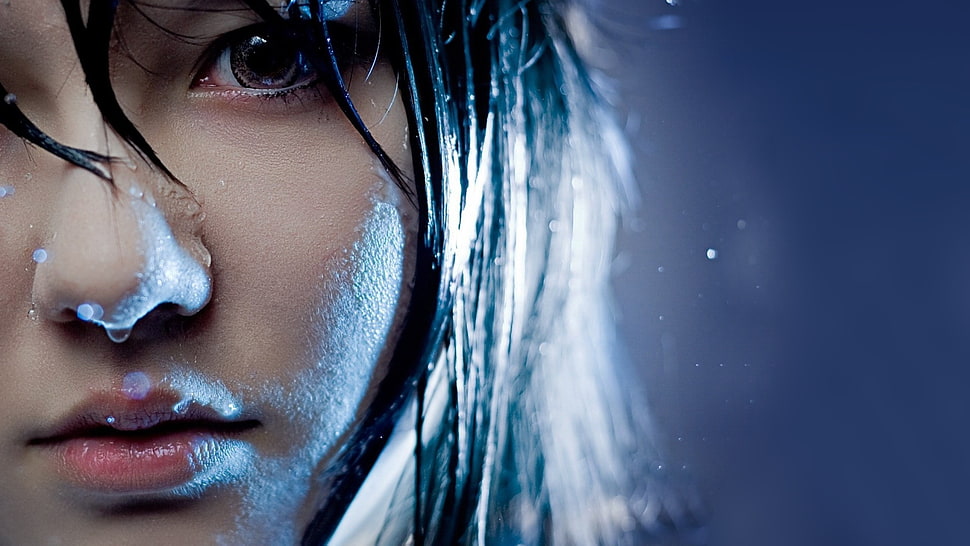 shallow focus of cosplayer photo HD wallpaper
