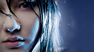 shallow focus of cosplayer photo