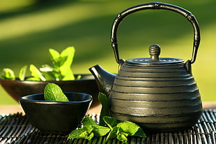 black tea pot HD wallpaper