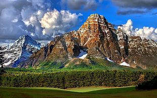brown rocky mountain, landscape, mountains, nature, Rocky Mountains