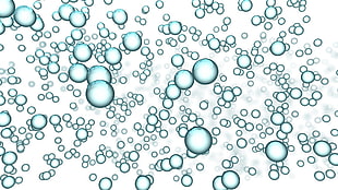blue and white illustration HD wallpaper