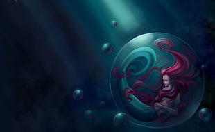 game digital wallpaper, artwork, fantasy art, The Little Mermaid HD wallpaper