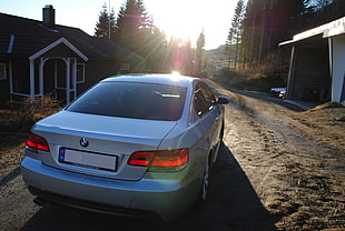 silver BMW car, Norway, BMW, car, vehicle