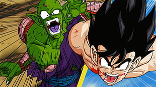 Dragonball Z Piccolo and Son Goku illustration, Dragon Ball Z HD wallpaper