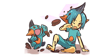 Mudkip characters illustration, Pokémon, Hitec, Mudkip, Gijinka