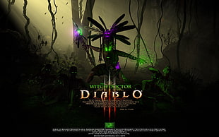 Diablo game poster, Diablo III, video games, Diablo
