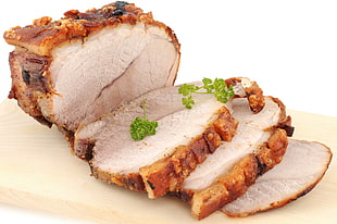 sliced roasted pork