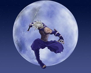character with katana illustration
