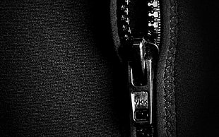 black zipper, closeup, zippers, metal, clothing HD wallpaper