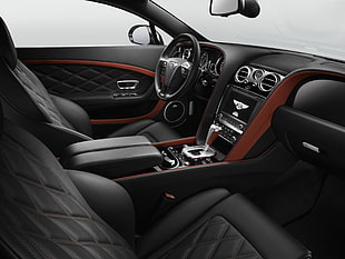 Ford Mustang car steering wheel and bucket seats HD wallpaper