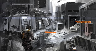 Tom Clancy's The Division wallpaper, weapon, gun, Tom Clancy's The Division, snow HD wallpaper