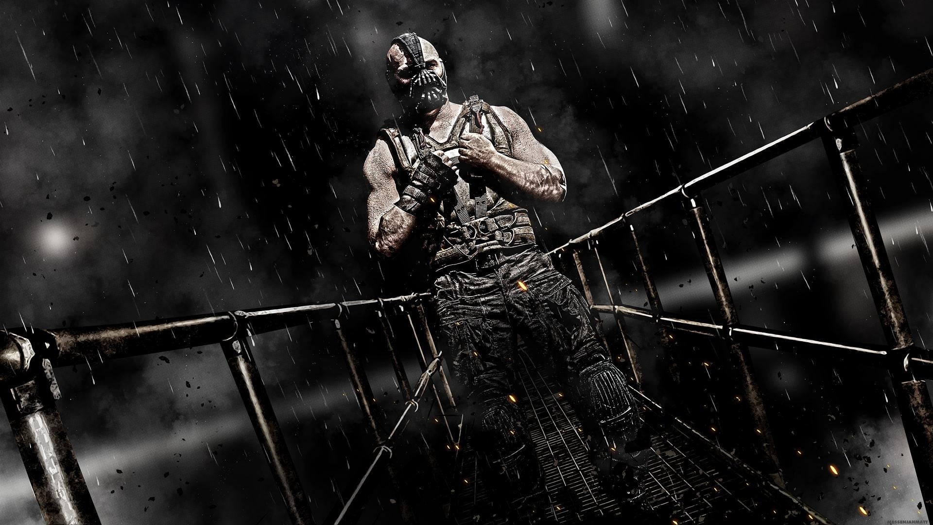 Batman Dark Knight Rises Bane movie still, Bane, The Dark Knight Rises, Batman, MessenjahMatt