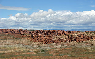 white clouds, landscape