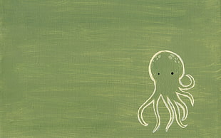 green octopus illustration