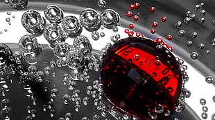 microscopic photography of droplets of water HD wallpaper