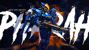 blue game character, Pharah (Overwatch), Overwatch