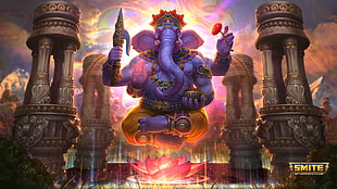 1366x768 resolution | Ganesha painting HD wallpaper | Wallpaper Flare