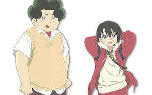 two male anime characters, Koe no Katachi., Nishimiya Yuzuru, Nagatsuka Tomohiro, anime
