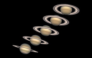 planet Saturn illustration, Saturn, planet, Solar System, space