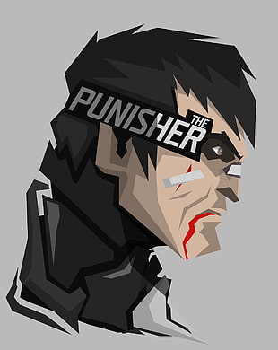 The Punisher illustration, Marvel Divas, Punisher, Bosslogic