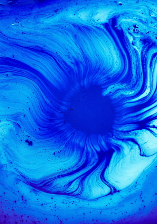 blue abstract painting, Paint, Stains, Gradient