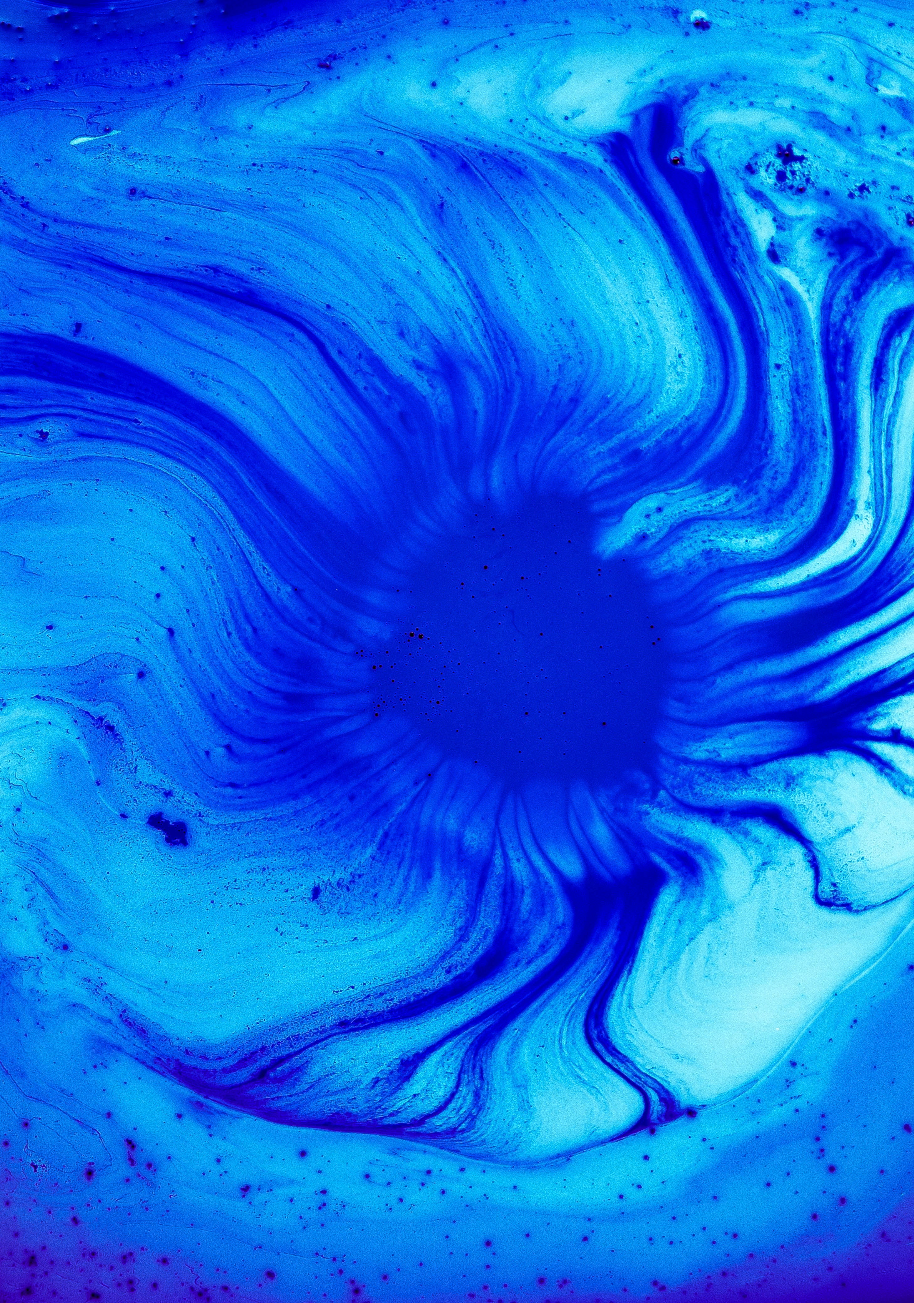 blue abstract painting, Paint, Stains, Gradient