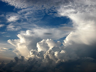blue and white sky photography during daytime