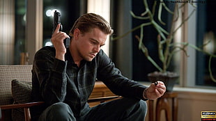 black pistol, movies, Inception, Leonardo DiCaprio