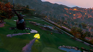 black helicopter, Grand Theft Auto V, Redux, Mod, helicopter
