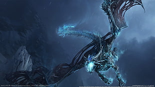 black and blue dragon digital wallpaper, Warcraft, World of Warcraft, video games