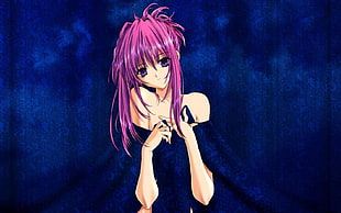 purple female anime HD wallpaper