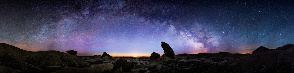 Milky way view HD wallpaper