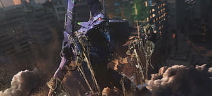 game poster, Neon Genesis Evangelion, EVA Unit 01 HD wallpaper