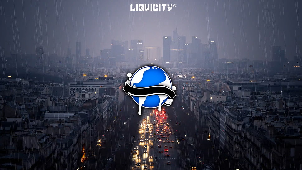 blue and white plastic toy, Liquicity HD wallpaper