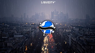 blue and white plastic toy, Liquicity