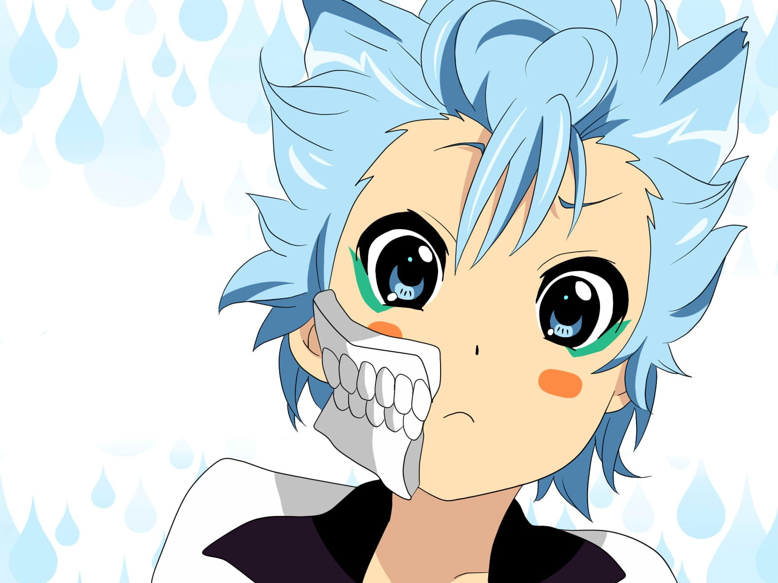 Anime boys bluehaired male anime character in black longsleeved shirt  transparent background PNG clipart  HiClipart