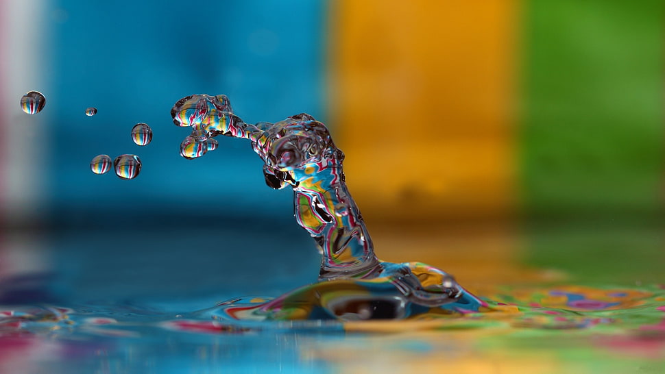 scenery of water drops HD wallpaper