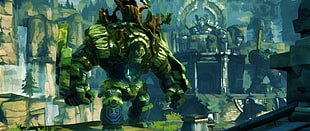 green monster illustration, Darksiders, Darksiders 2 HD wallpaper