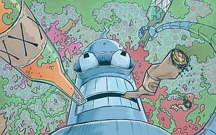 Bender of Futurama, Bender, Futurama, fan art HD wallpaper