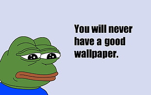 you will never have a good wallpaper text