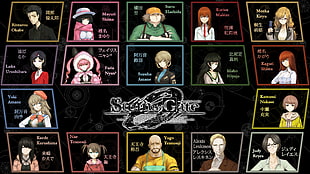 Stein Gate characters photo, Steins;Gate 0, Makise Kurisu, Katsumi Nakase, Okabe Rintarou HD wallpaper