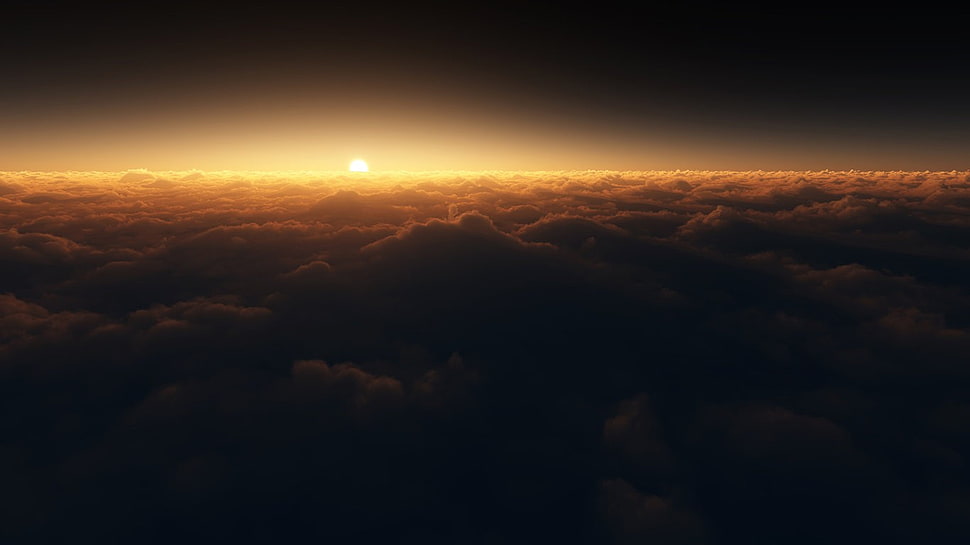 sunset HD wallpaper