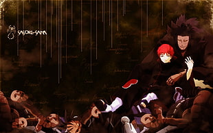 black and red wooden cabinet, Naruto Shippuuden, Sasori, Akatsuki, puppets HD wallpaper